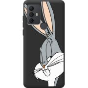 Черный чехол BoxFace TCL 30E Lucky Rabbit