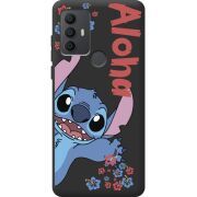 Черный чехол BoxFace TCL 30E Гавайський друг Stich