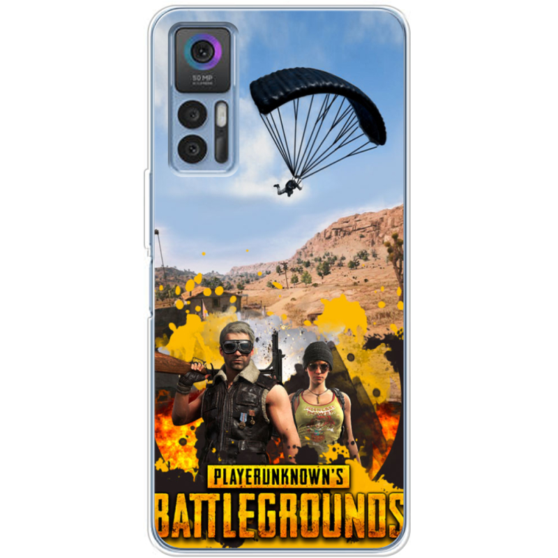 Чехол BoxFace TCL 30 Plus Pubg parachute