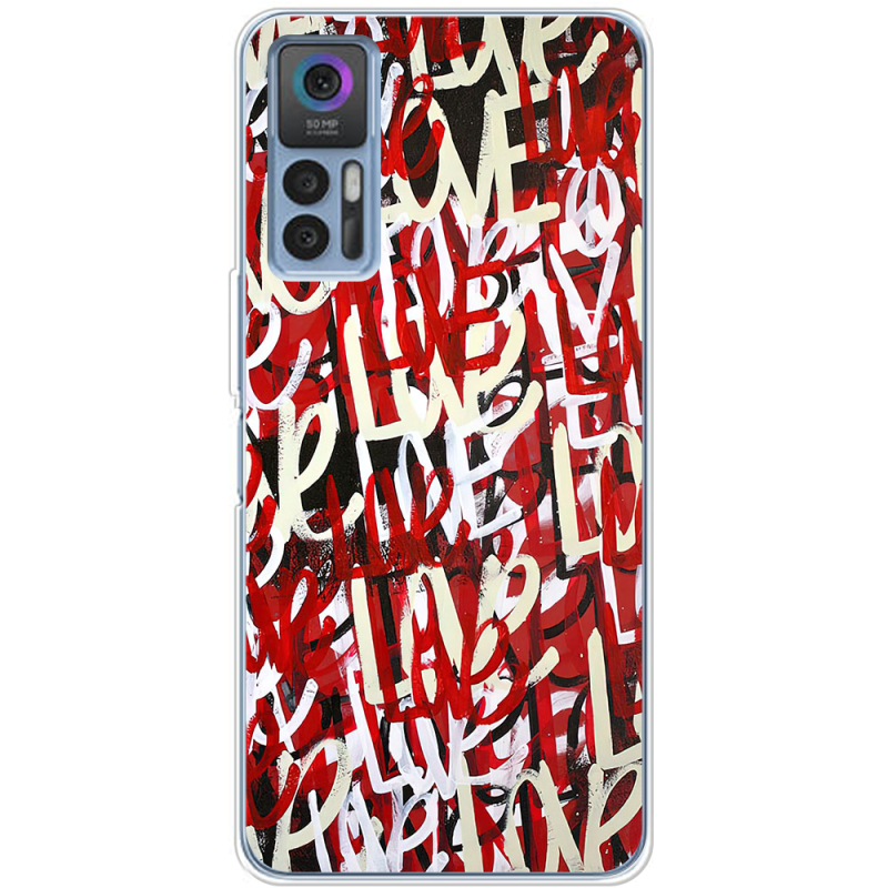 Чехол BoxFace TCL 30 Plus Love Graffiti