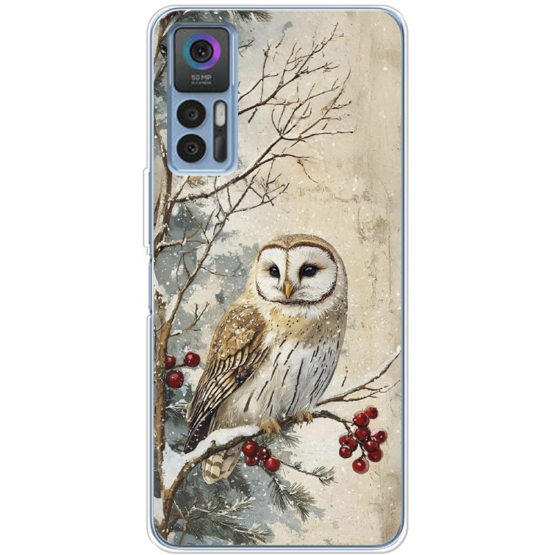 Чехол BoxFace TCL 30 Plus Christmas Owl