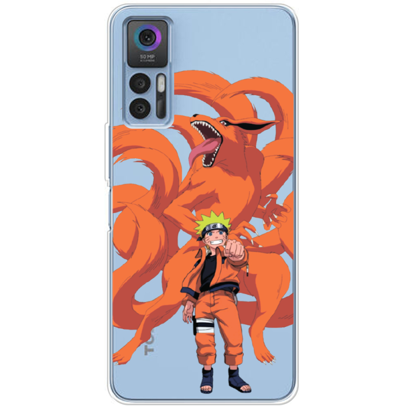 Прозрачный чехол BoxFace TCL 30 Plus Naruto and Kurama