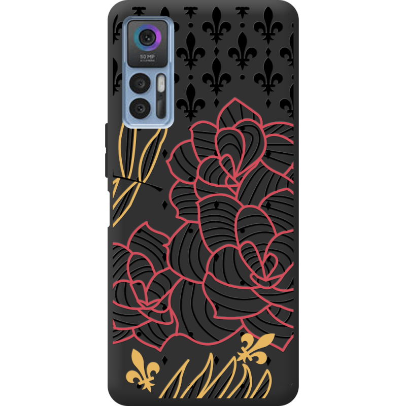 Черный чехол BoxFace TCL 30 Plus FranceFlowers