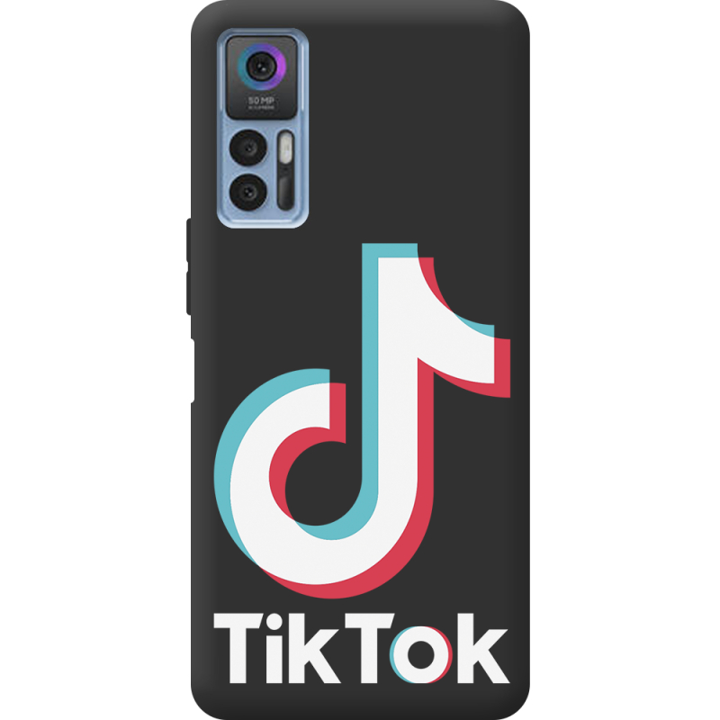 Черный чехол BoxFace TCL 30 Plus Tik Tok