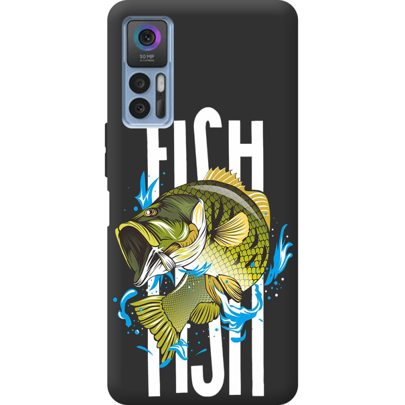 Черный чехол BoxFace TCL 30 Plus Fish