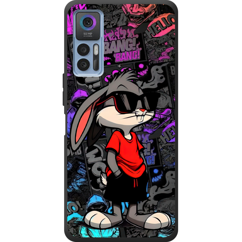 Черный чехол BoxFace TCL 30 Plus Малий вухань