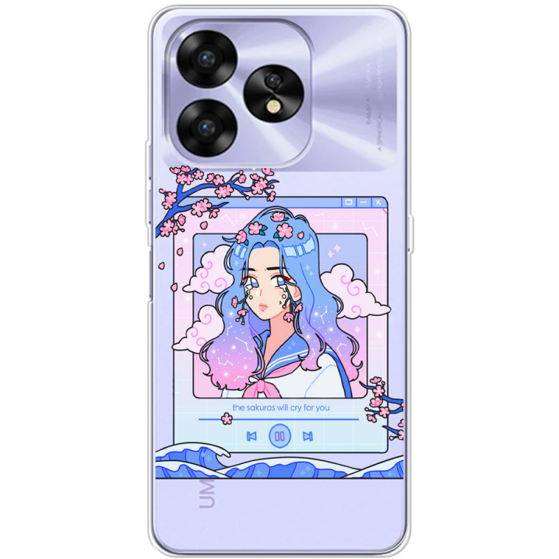 Прозрачный чехол BoxFace Umidigi A15 The Sakuras Will Cry For You