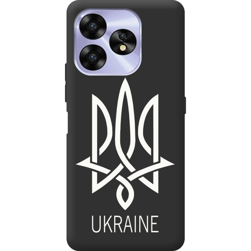 Черный чехол BoxFace Umidigi A15 Тризуб монограмма ukraine