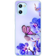 Чехол BoxFace Umidigi C1 Max Orchids and Butterflies