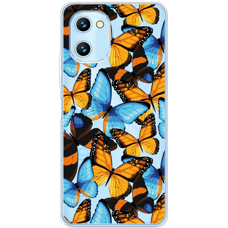 Прозрачный чехол BoxFace Umidigi C1 Max Butterfly Morpho