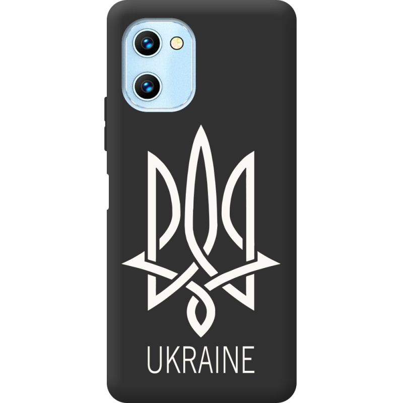 Черный чехол BoxFace Umidigi C1 Max Тризуб монограмма ukraine