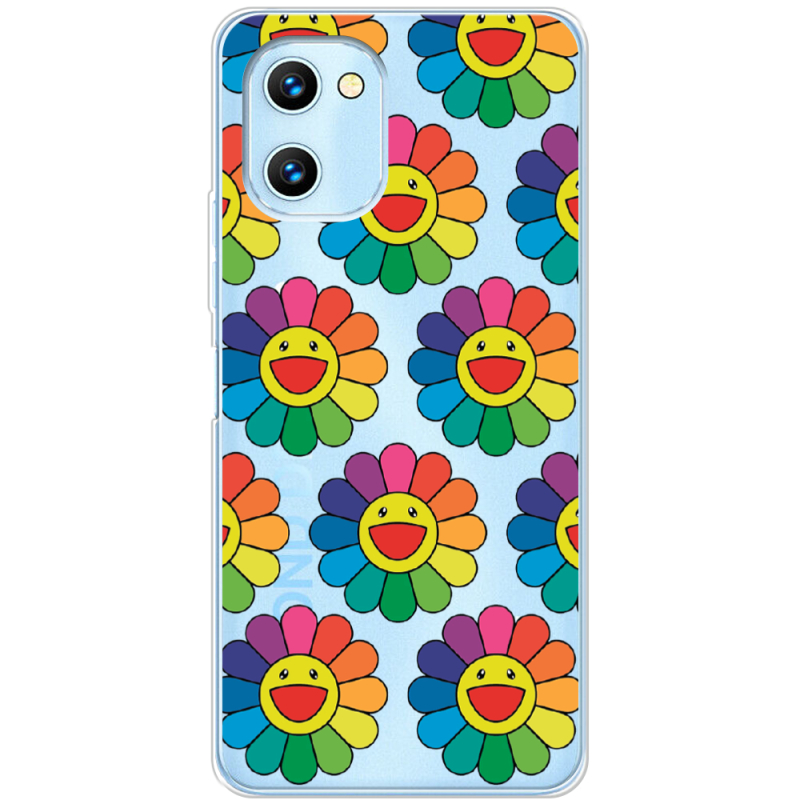 Прозрачный чехол BoxFace Umidigi G1 Max Hippie Flowers