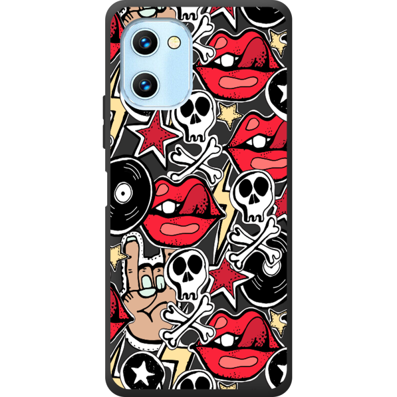 Черный чехол BoxFace Umidigi G1 Max Rock Graffiti