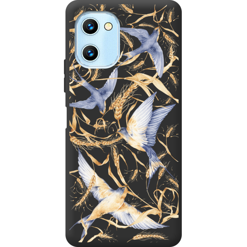 Черный чехол BoxFace Umidigi G1 Max Ластівки