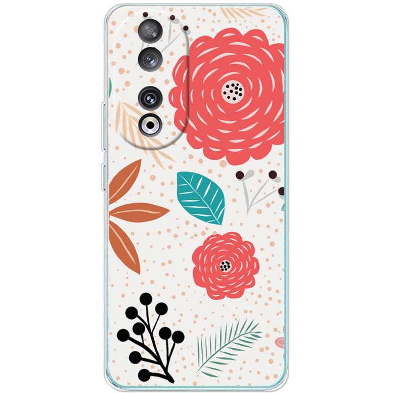 Чехол BoxFace Huawei Honor 90 Line Flowers