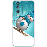 Чехол BoxFace Huawei Honor 90 Skier Snowman