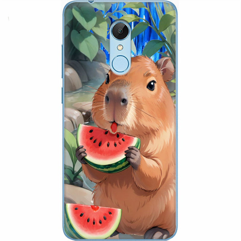 Чехол Uprint Xiaomi Redmi 5 Капібара з кавуном