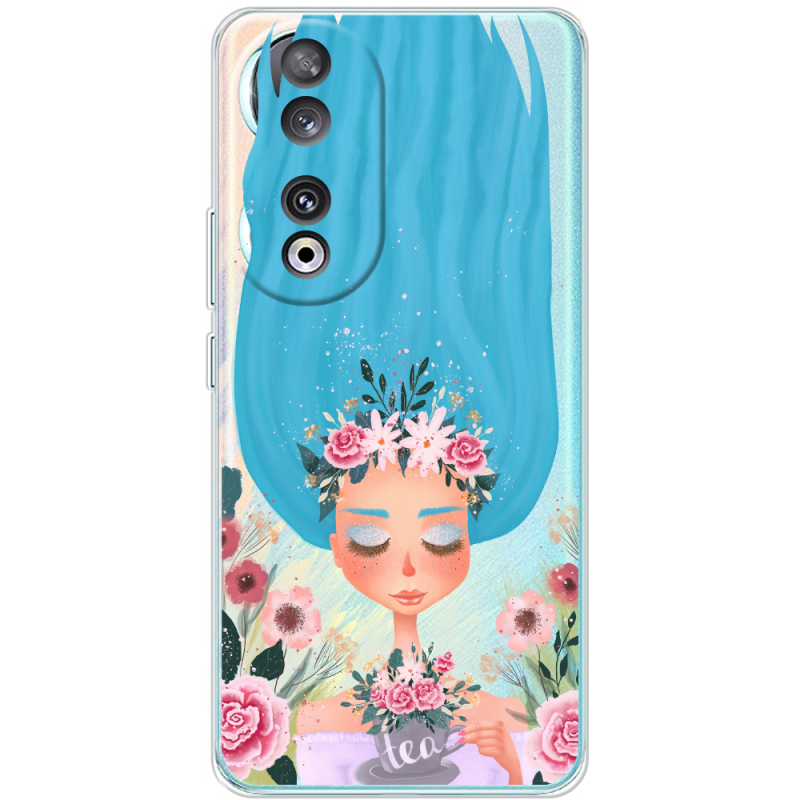 Прозрачный чехол BoxFace Huawei Honor 90 Blue Hair