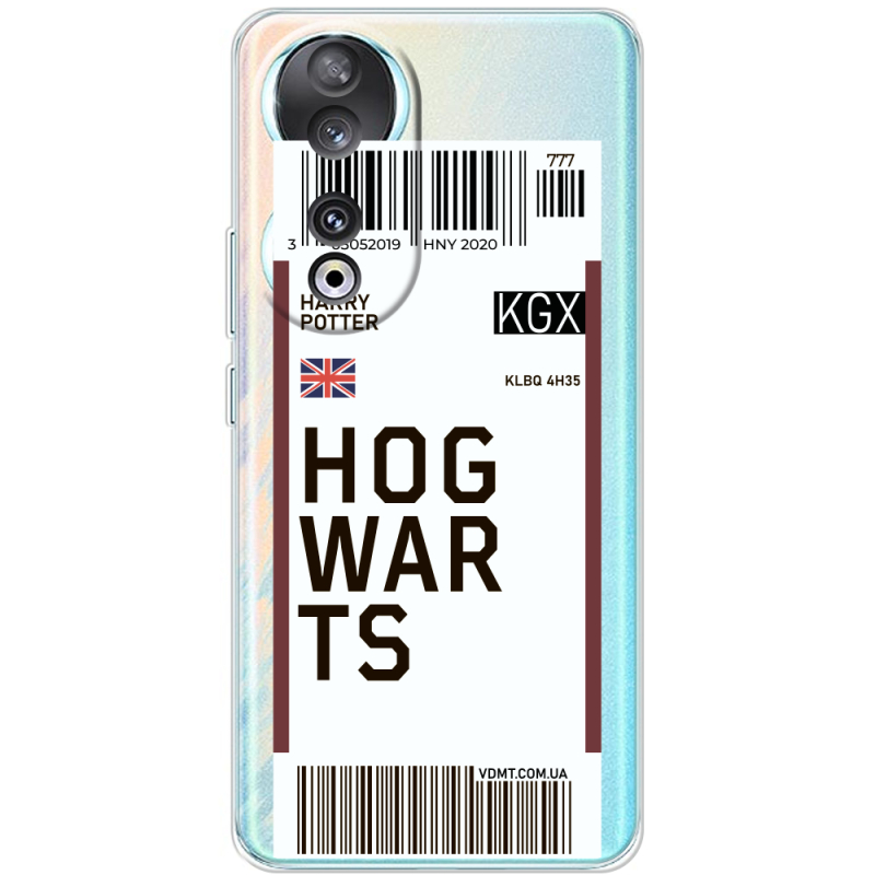 Прозрачный чехол BoxFace Huawei Honor 90 Ticket Hogwarts