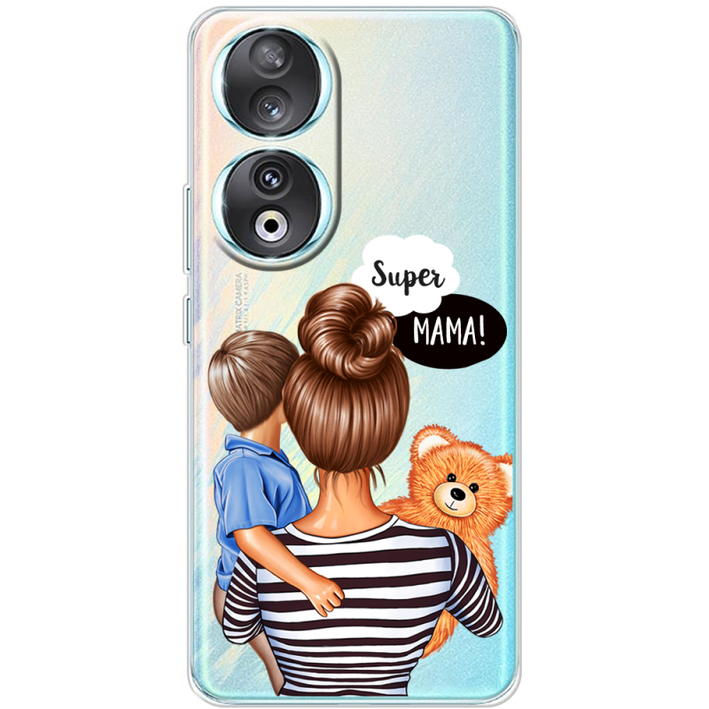 Прозрачный чехол BoxFace Huawei Honor 90 Super Mama and Son