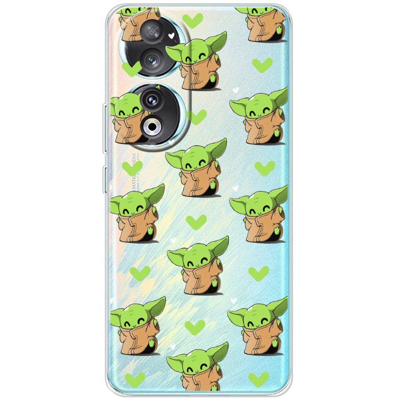 Прозрачный чехол BoxFace Huawei Honor 90 Pattern Baby Yoda