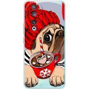 Прозрачный чехол BoxFace Huawei Honor 90 Winter Puggy