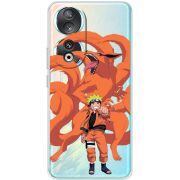 Прозрачный чехол BoxFace Huawei Honor 90 Naruto and Kurama