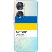 Прозрачный чехол BoxFace Huawei Honor 90 Pantone вільний синій