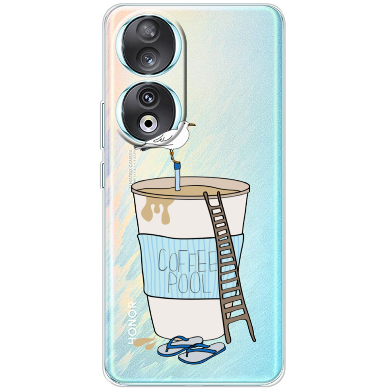 Прозрачный чехол BoxFace Huawei Honor 90 Segull in Cofee Pool