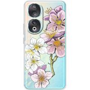 Прозрачный чехол BoxFace Huawei Honor 90 Cherry Blossom