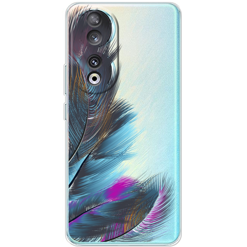 Прозрачный чехол BoxFace Huawei Honor 90 Feathers