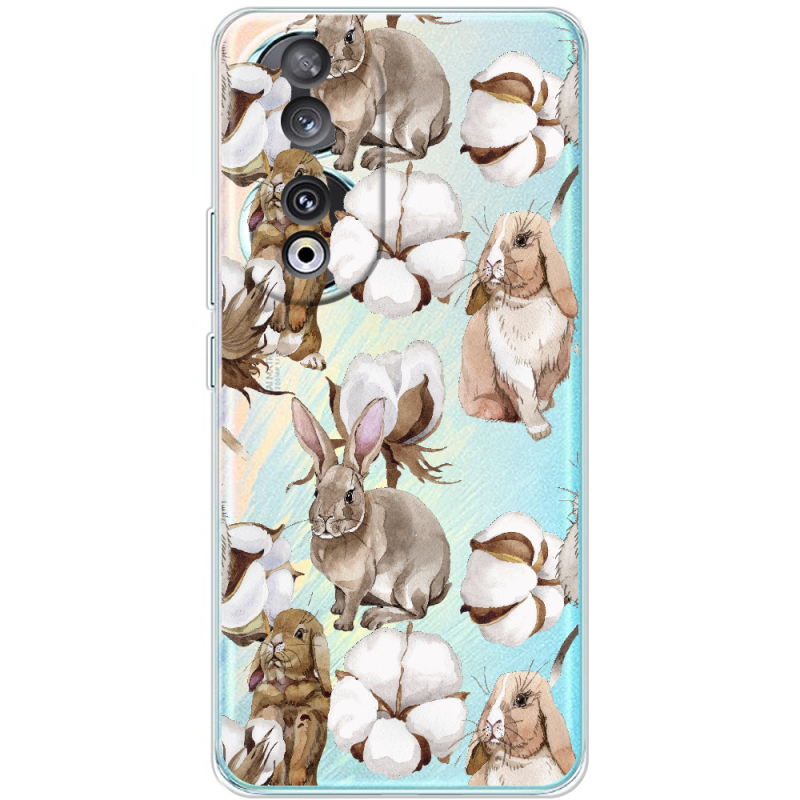 Прозрачный чехол BoxFace Huawei Honor 90 Cotton and Rabbits