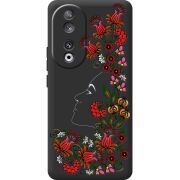 Черный чехол BoxFace Huawei Honor 90 3D Ukrainian Muse