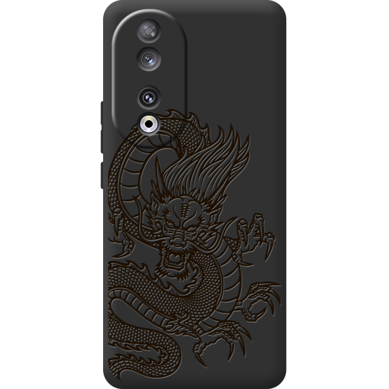 Черный чехол BoxFace Huawei Honor 90 Chinese Dragon