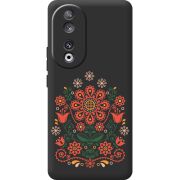 Черный чехол BoxFace Huawei Honor 90 Ukrainian Ornament