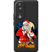 Черный чехол BoxFace Huawei Honor 90 Cool Santa