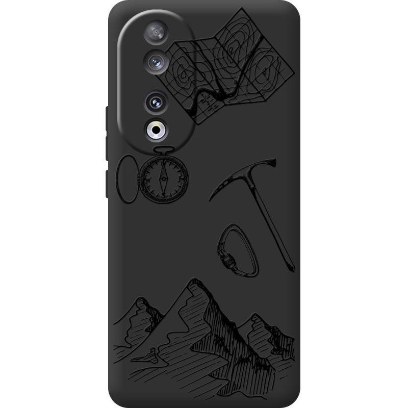 Черный чехол BoxFace Huawei Honor 90 Mountains