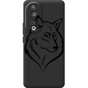 Черный чехол BoxFace Huawei Honor 90 Wolf