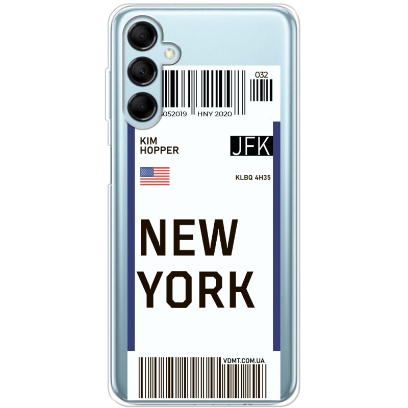 Прозрачный чехол BoxFace Samsung Galaxy M15 5G (M156) Ticket New York
