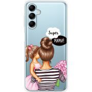 Прозрачный чехол BoxFace Samsung Galaxy M15 5G (M156) Super Mama and Daughter