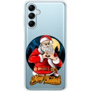 Прозрачный чехол BoxFace Samsung Galaxy M15 5G (M156) Cool Santa