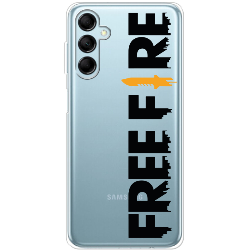 Прозрачный чехол BoxFace Samsung Galaxy M15 5G (M156) Free Fire Black Logo