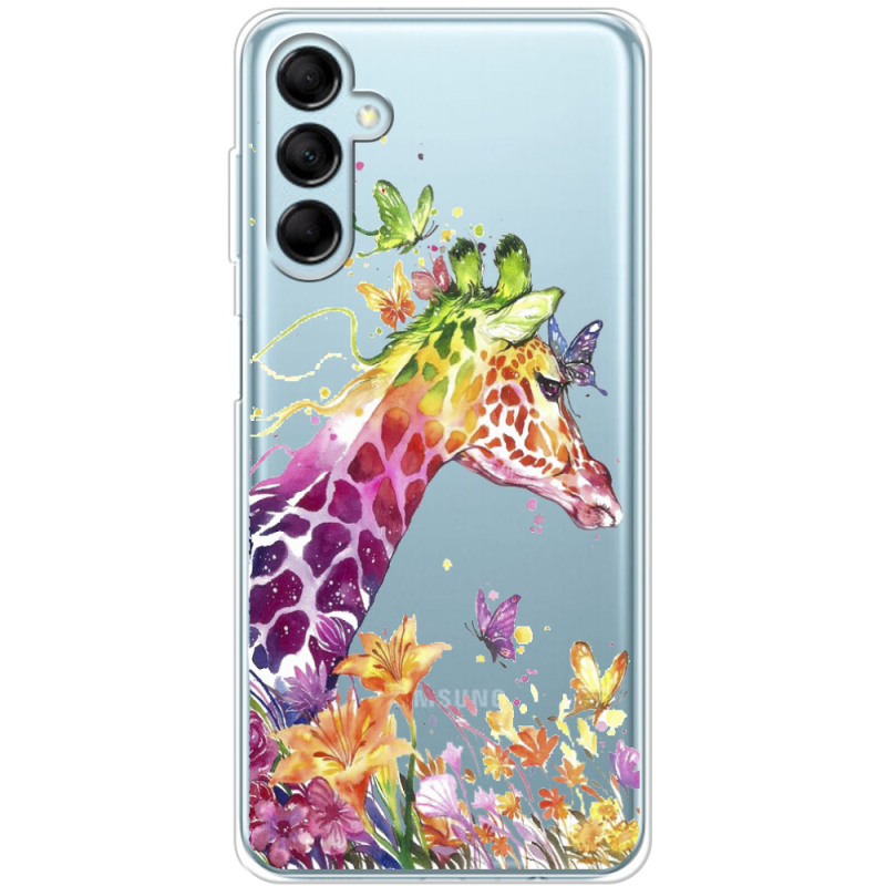 Прозрачный чехол BoxFace Samsung Galaxy M15 5G (M156) Colorful Giraffe