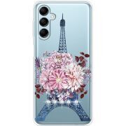 Чехол со стразами Samsung Galaxy M15 5G (M156) Eiffel Tower