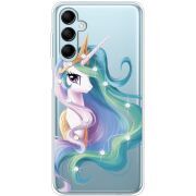 Чехол со стразами Samsung Galaxy M15 5G (M156) Unicorn Queen