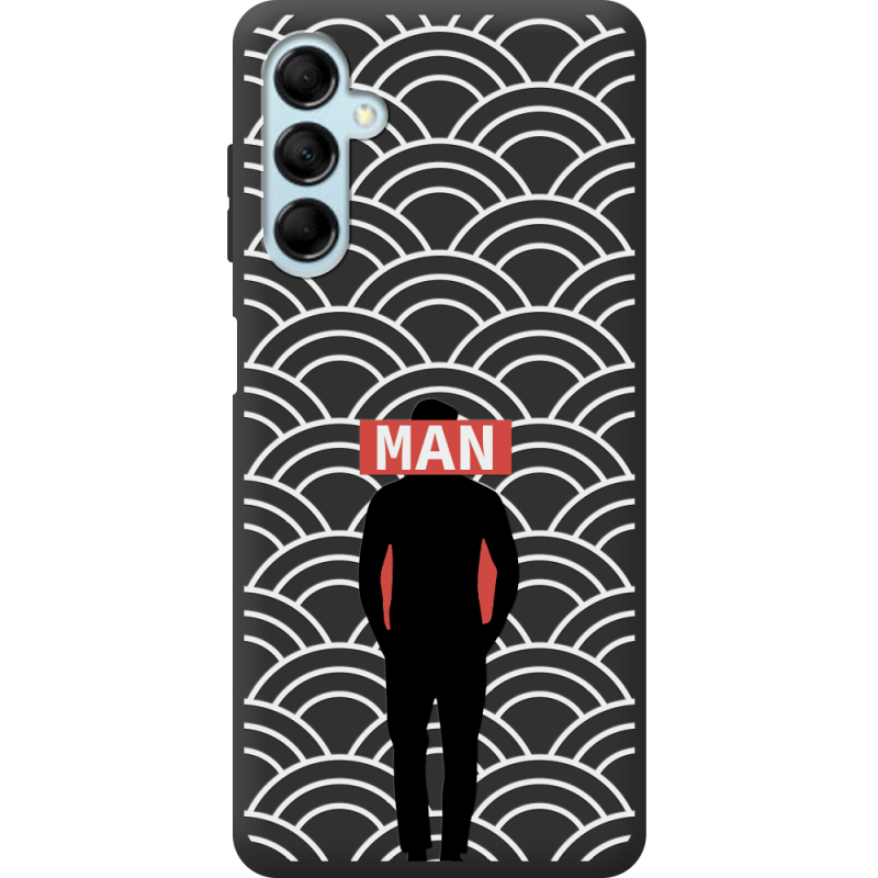 Черный чехол BoxFace Samsung Galaxy M15 5G (M156) Man Pattern