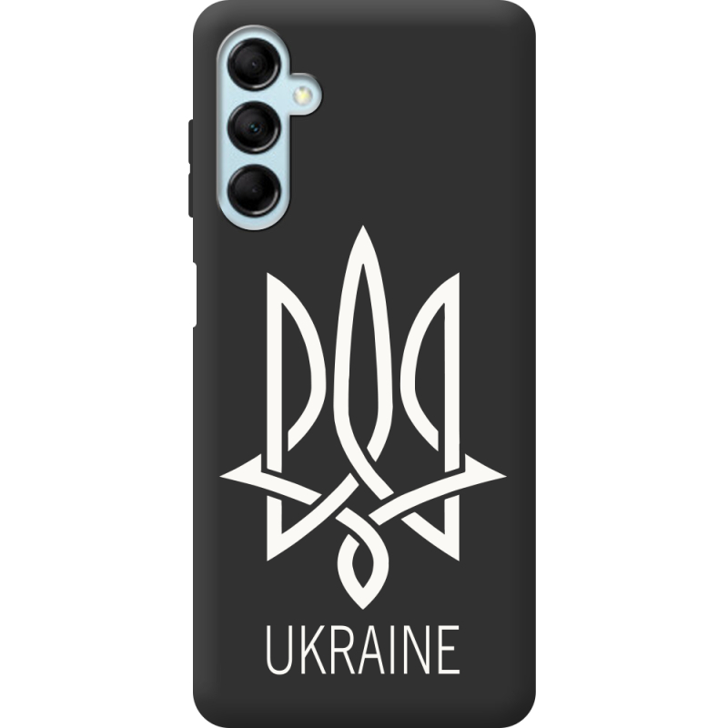 Черный чехол BoxFace Samsung Galaxy M15 5G (M156) Тризуб монограмма ukraine
