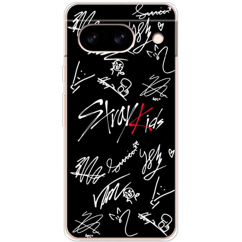 Чехол BoxFace Google Pixel 8A Stray Kids автограф