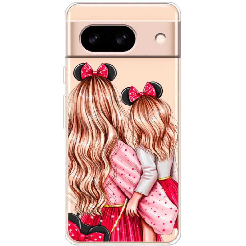 Прозрачный чехол BoxFace Google Pixel 8A Mouse Girls