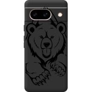 Черный чехол BoxFace Google Pixel 8A Grizzly Bear